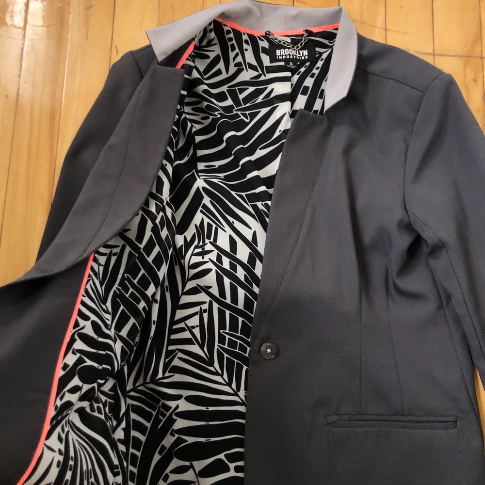 Brooklyn industries sleek grey blazer